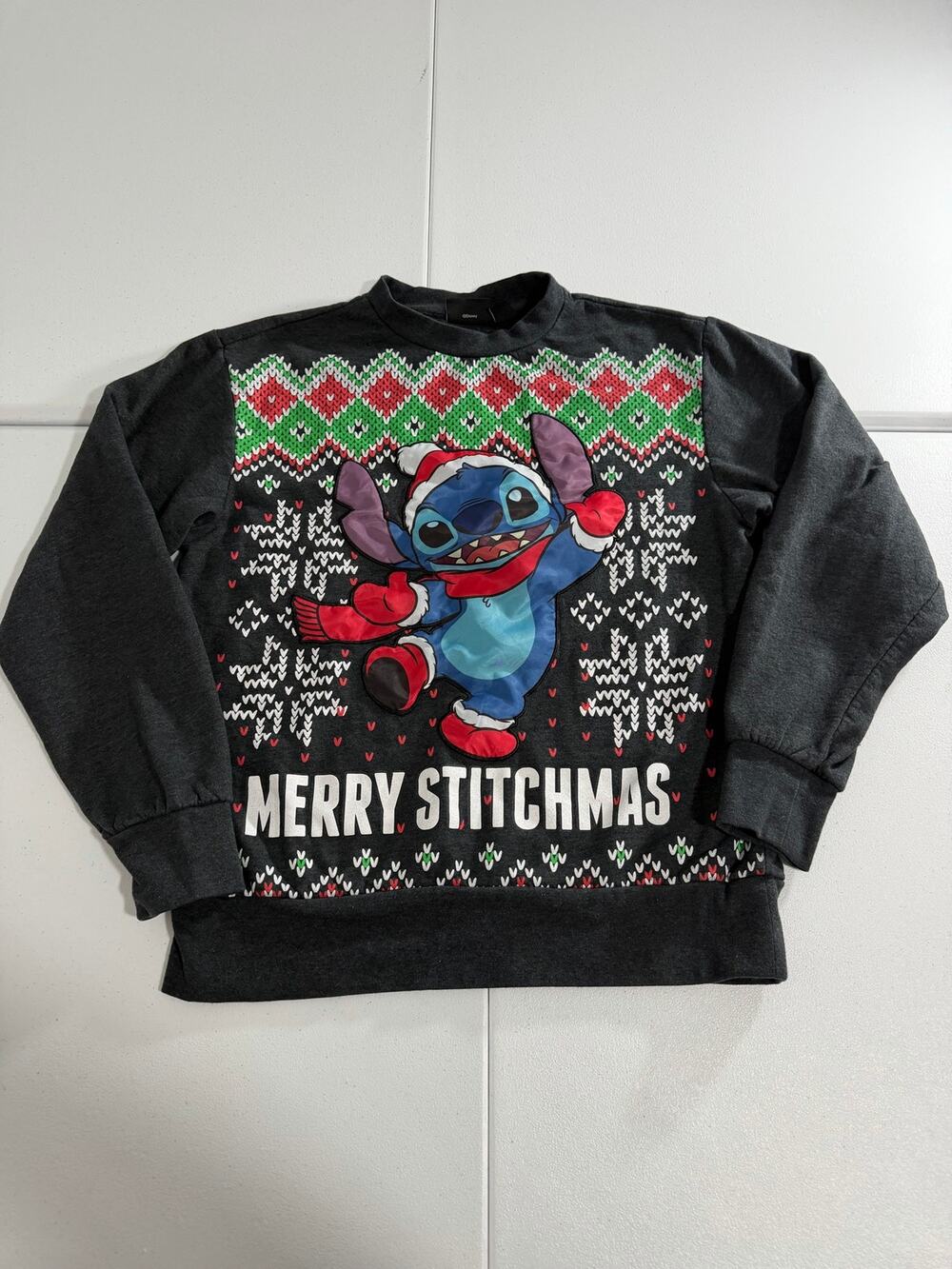 Disney Stitch Christmas Sweatshirt Womens S Merry Stitchmas Ugly Sweater